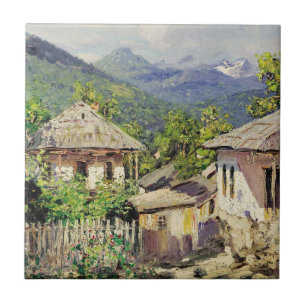 Azulejo De Cerâmica Cena da Aldeia de Dubovskoy, 1911