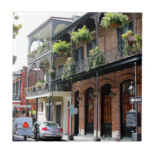 Azulejo De Cerâmica Cena da rua de Nova Orleães