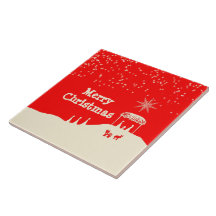 Cena Minimalista de Natal Feliz