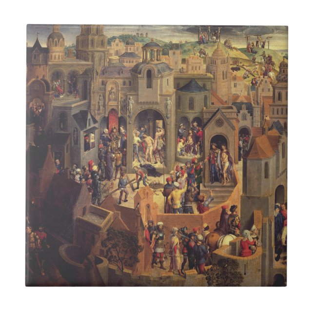 Azulejo De Cerâmica Cenas da Crucificação de Cristo (Frente)