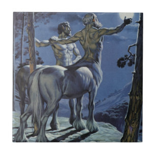 Azulejo De Cerâmica Centauros (litho da cor)