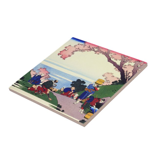 Azulejo De Cerâmica Centenas de poemas explicados pela enfermeira Hoku (Lateral)