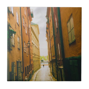 Azulejo De Cerâmica Centro histórico antigo, Gamla Stan, Estocolmo, Su
