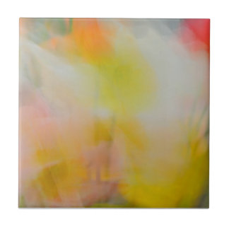 Azulejo De Cerâmica Ceramic Tile 4.25" x 4 Abstract Poppies Photograph