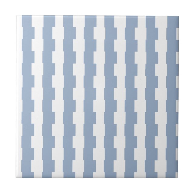 Azulejo De Cerâmica Ceramic Tile  Blue Stripe  (Frente)