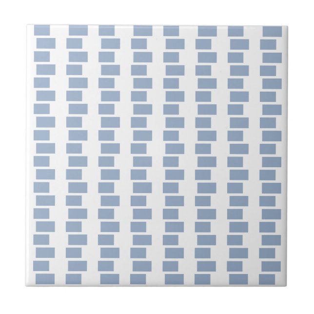 Azulejo De Cerâmica Ceramic Tile  Blue Stripe Square (Frente)