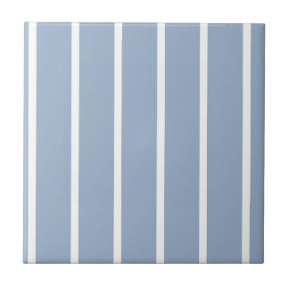 Azulejo De Cerâmica Ceramic Tile Blue & White Stripe