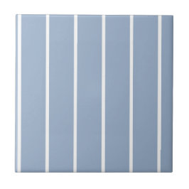 Azulejo De Cerâmica Ceramic Tile Blue & White Stripe 