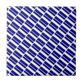 Azulejo De Cerâmica Ceramic Tile Blue & White Stripe