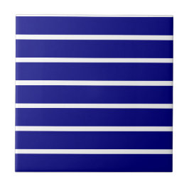 Azulejo De Cerâmica Ceramic Tile Blue & White Stripe