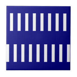 Azulejo De Cerâmica Ceramic Tile Blue & White Stripe