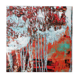 Azulejo De Cerâmica Ceramic Tile – Corrosion Pulse