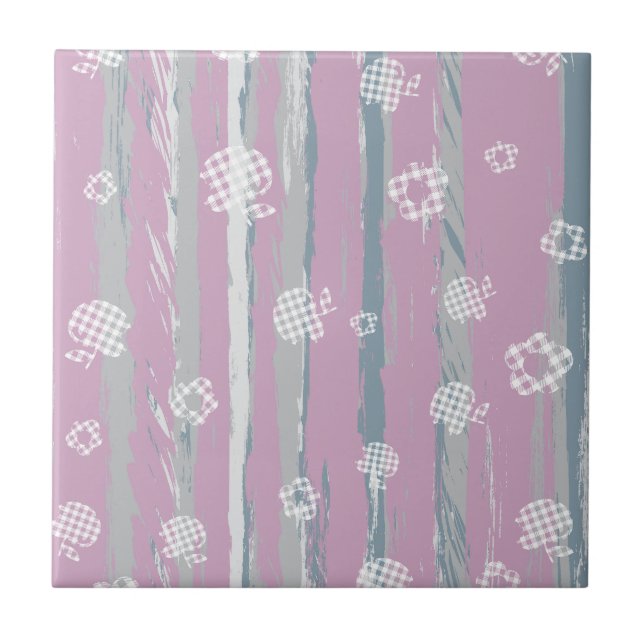 Azulejo De Cerâmica Ceramic Tile – Gingham Orchard (Frente)