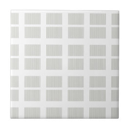 Azulejo De Cerâmica Ceramic Tile Grey & White Stripe