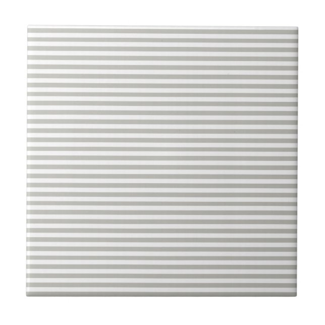Azulejo De Cerâmica Ceramic Tile Grey & White Stripe (Frente)
