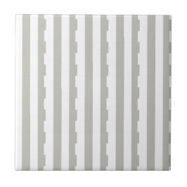 Azulejo De Cerâmica Ceramic Tile Grey & White Stripe 