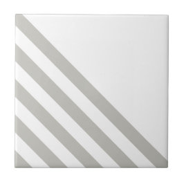 Azulejo De Cerâmica Ceramic Tile Grey & White Stripe 