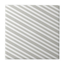 Azulejo De Cerâmica Ceramic Tile Grey & White Stripe