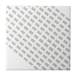 Azulejo De Cerâmica Ceramic Tile Grey & White Stripe Square