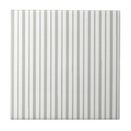 Azulejo De Cerâmica Ceramic Tile Grey & White Stripe Square