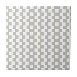 Azulejo De Cerâmica Ceramic Tile Grey & White Stripe Square