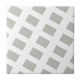 Azulejo De Cerâmica Ceramic Tile Grey & White Stripe Square
