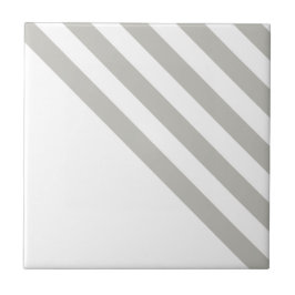 Azulejo De Cerâmica Ceramic Tile Grey & White Stripe Square