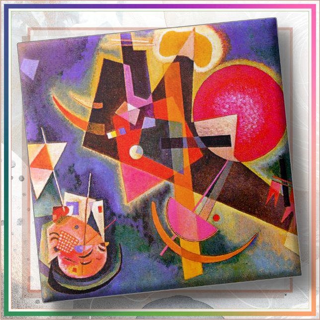Azulejo De Cerâmica CERAMIC TILE - "In Blue" - Wassily Kandinsky (Criador carregado)