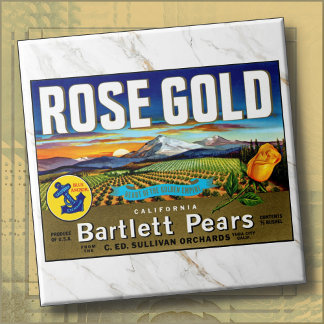 Azulejo De Cerâmica CERAMIC TILE - ''Rose Gold'' - Crate Label