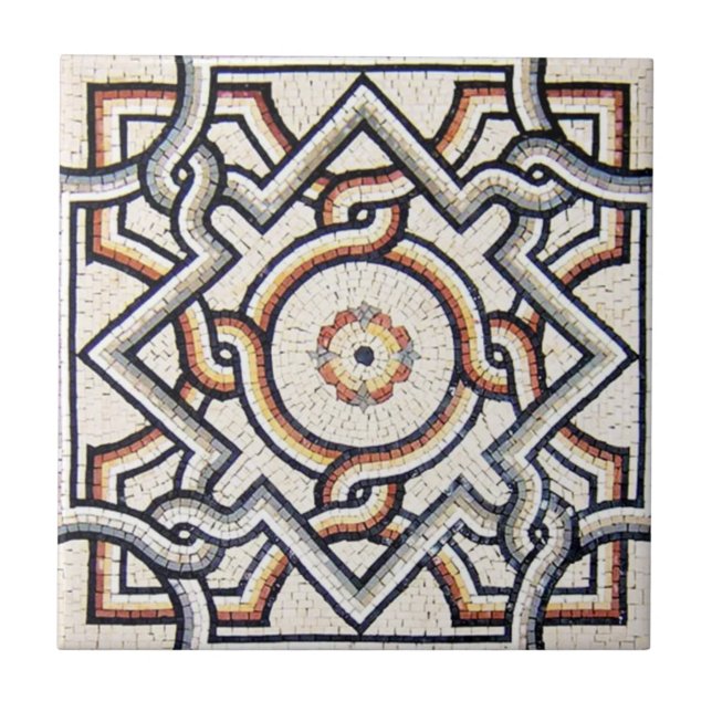 Azulejo De Cerâmica Ceramic Tile - Unique Mosaic Design Tile (Frente)