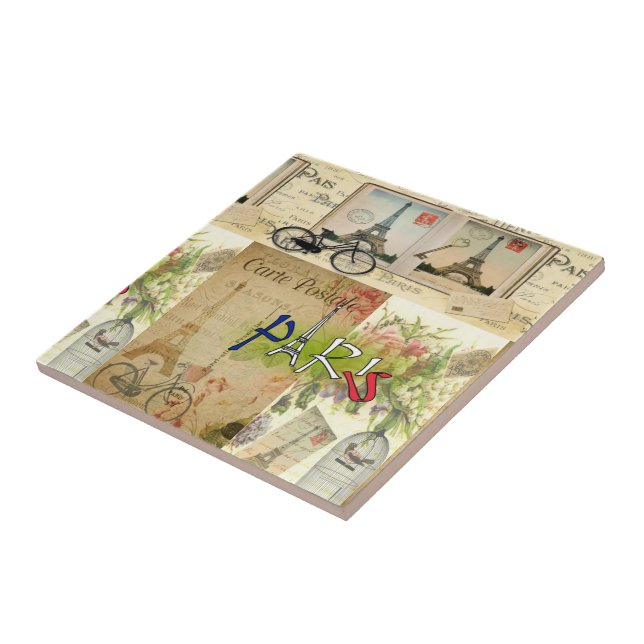 Azulejo De Cerâmica Cerâmica Azulejo Paris França (Lateral)