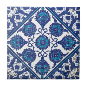 Azulejo De Cerâmica Cerâmica turca tribal étnica floral do mosaico d