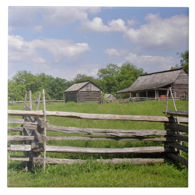 Azulejo De Cerâmica Cerca de trilho rachado (Frente)