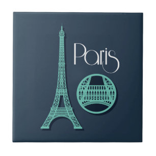 Azulejo De Cerâmica Cerceta de Paris