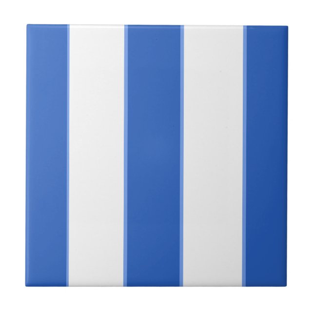 Azulejo De Cerâmica Ceruliano e Branco (Frente)