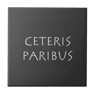 Azulejo De Cerâmica Ceteris paribus