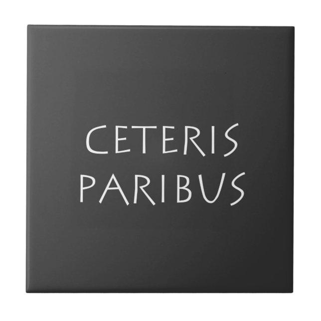 Azulejo De Cerâmica Ceteris paribus (Frente)