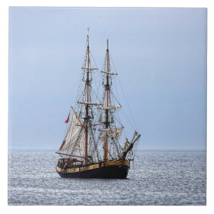 Azulejo De Cerâmica Céu Azul de Schooner Náutico