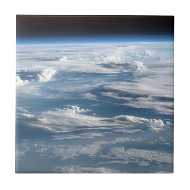 Azulejo De Cerâmica Céus Nuvens Sobre O Sudão (Frente)