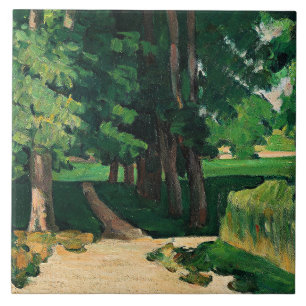 Azulejo De Cerâmica Cezanne - A Avenida no Jas de Bouffan