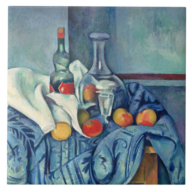 Azulejo De Cerâmica Cezanne - A Garrafa De Minta-Pimenta (Frente)