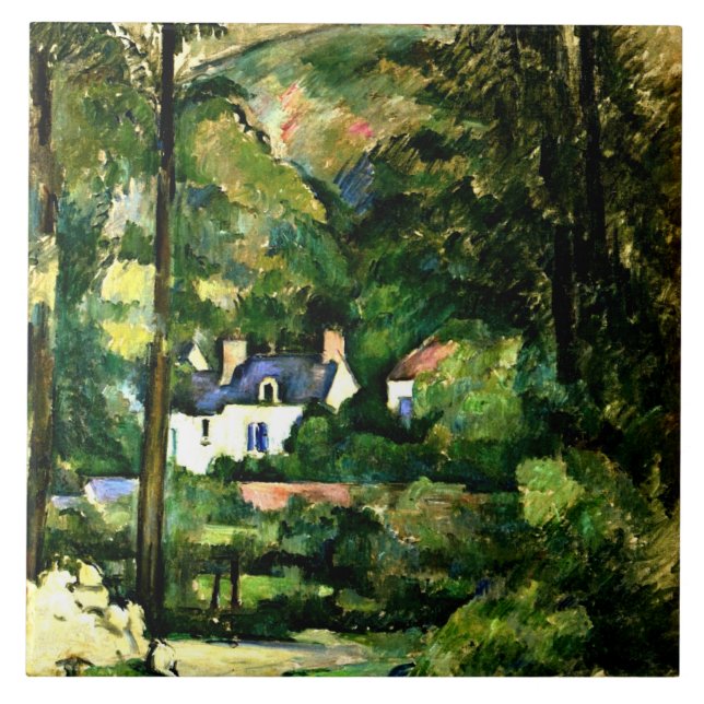 Azulejo De Cerâmica Cezanne - Casas na Grécia, 1881, (Frente)