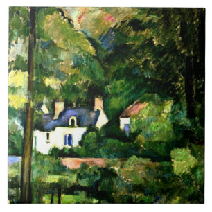 Azulejo De Cerâmica Cezanne - Casas na Vegetação-1881