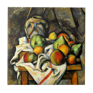 Azulejo De Cerâmica Cezanne - Jar Ginger e Fruta