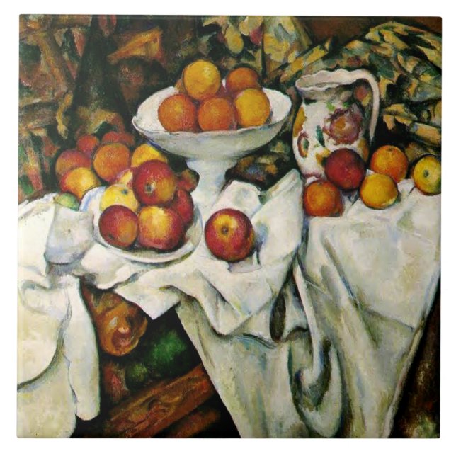 Azulejo De Cerâmica Cezanne - Maçãs e Laranjas (Frente)