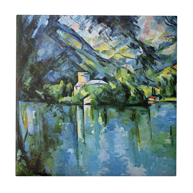 Azulejo De Cerâmica Cezanne - O Lac d'Annecy (Frente)