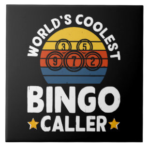 Azulejo De Cerâmica Chamador de Bingo Mais Legal do Mundo