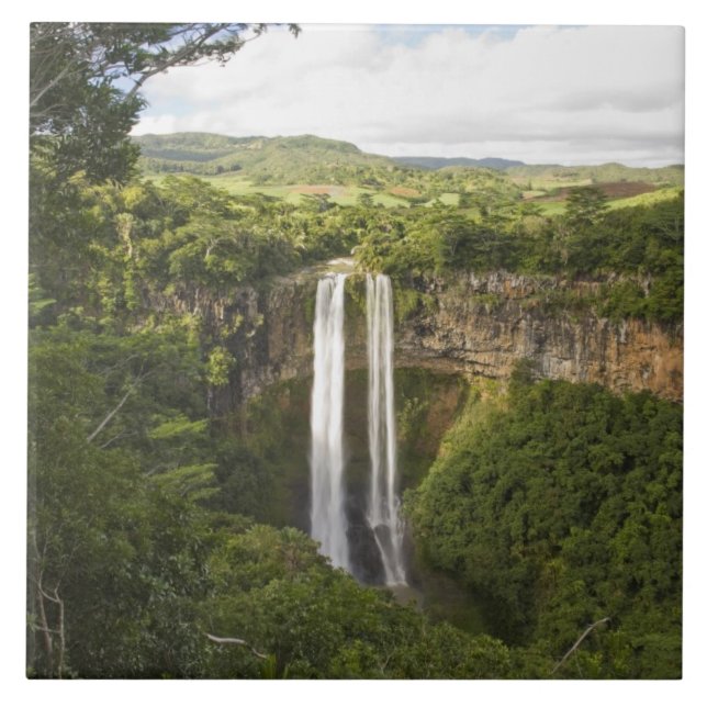 Azulejo De Cerâmica Chamarel Waterfall-high na Maurícia, mais de 2 (Frente)