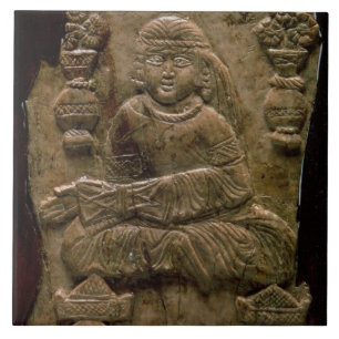Azulejo De Cerâmica Chapa de Abbasid, Iraque ou Irã, século XII