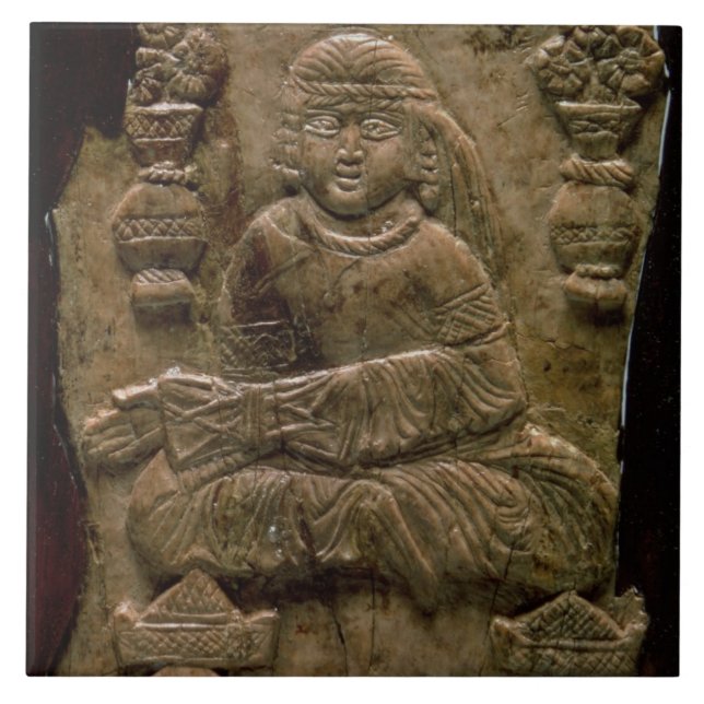 Azulejo De Cerâmica Chapa de Abbasid, Iraque ou Irã, século XII (Frente)
